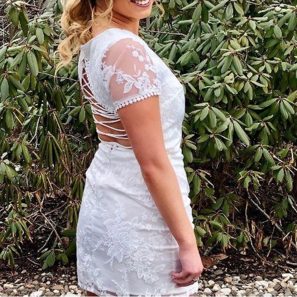 white prom dress
